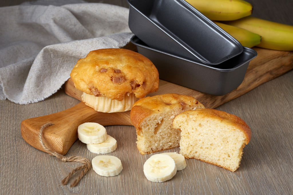 Muffin de Monstro de Banana e Fudge